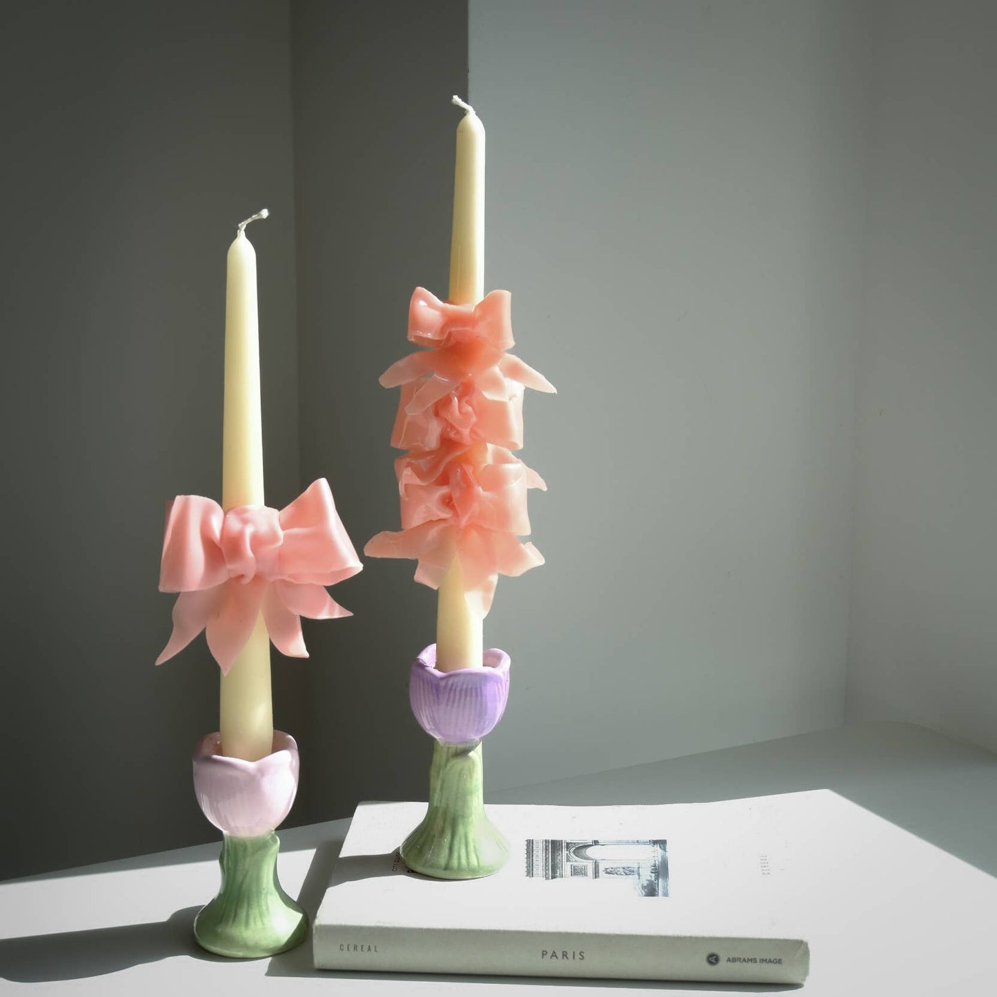 Bow Dinner Candle