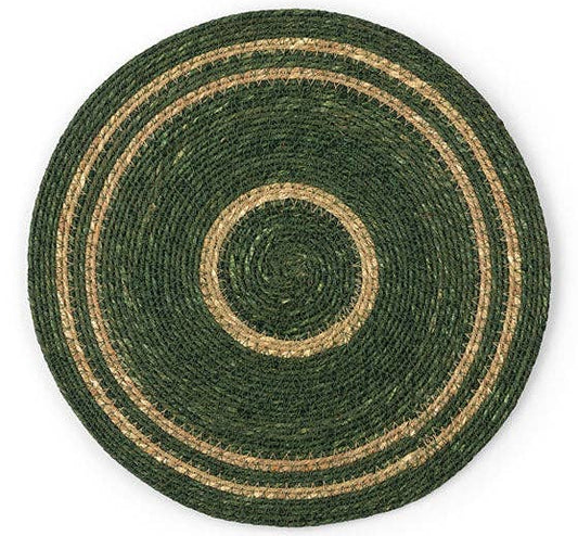 Seagrass Placemat - Olive Green / Natural: 4