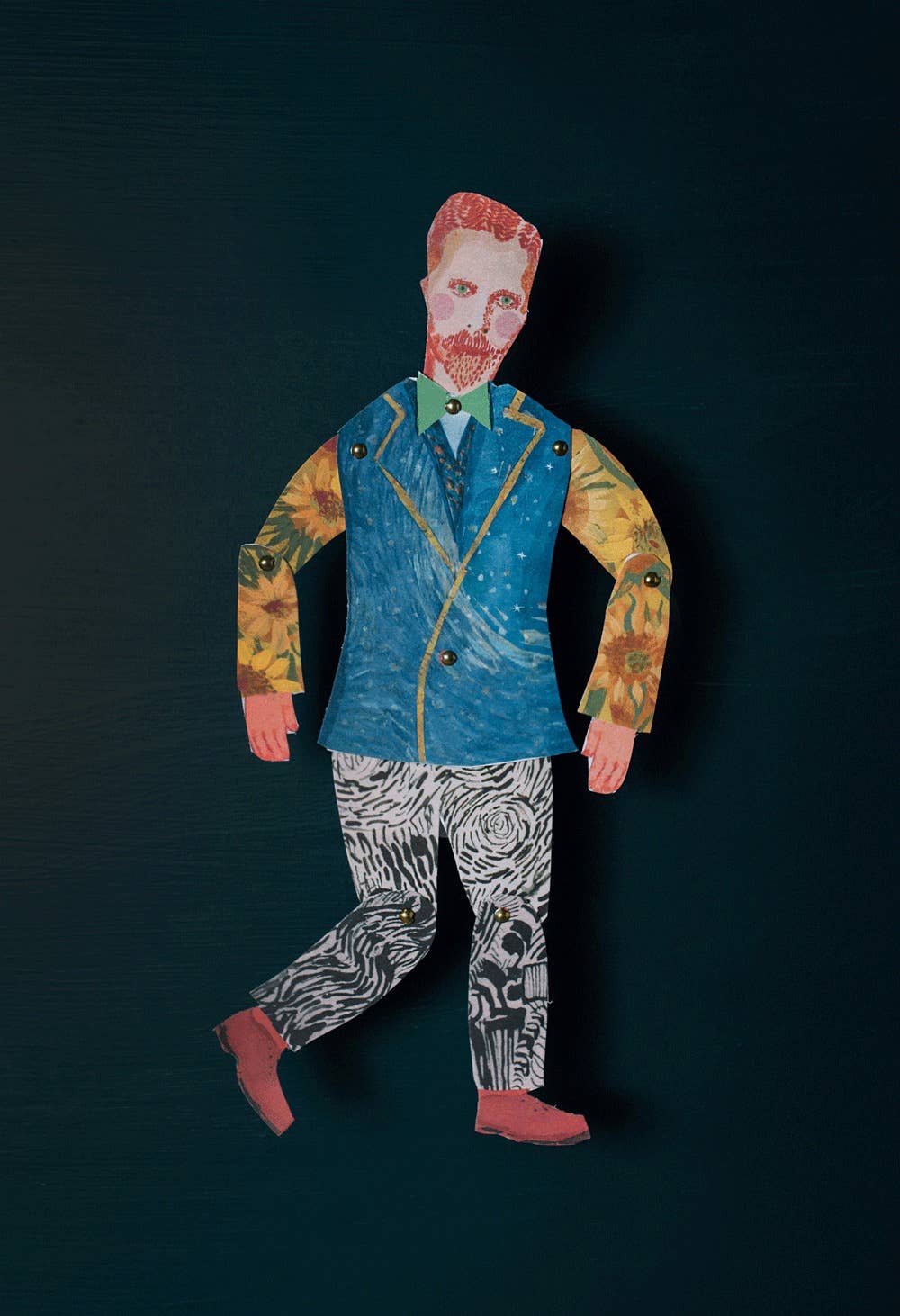 Cut & Make Paper Puppet - Artist Series - Vincent Van Gogh