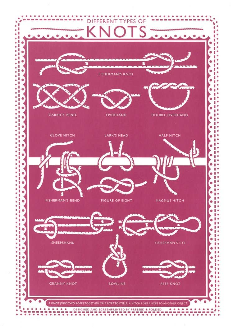 Knots Screen Print