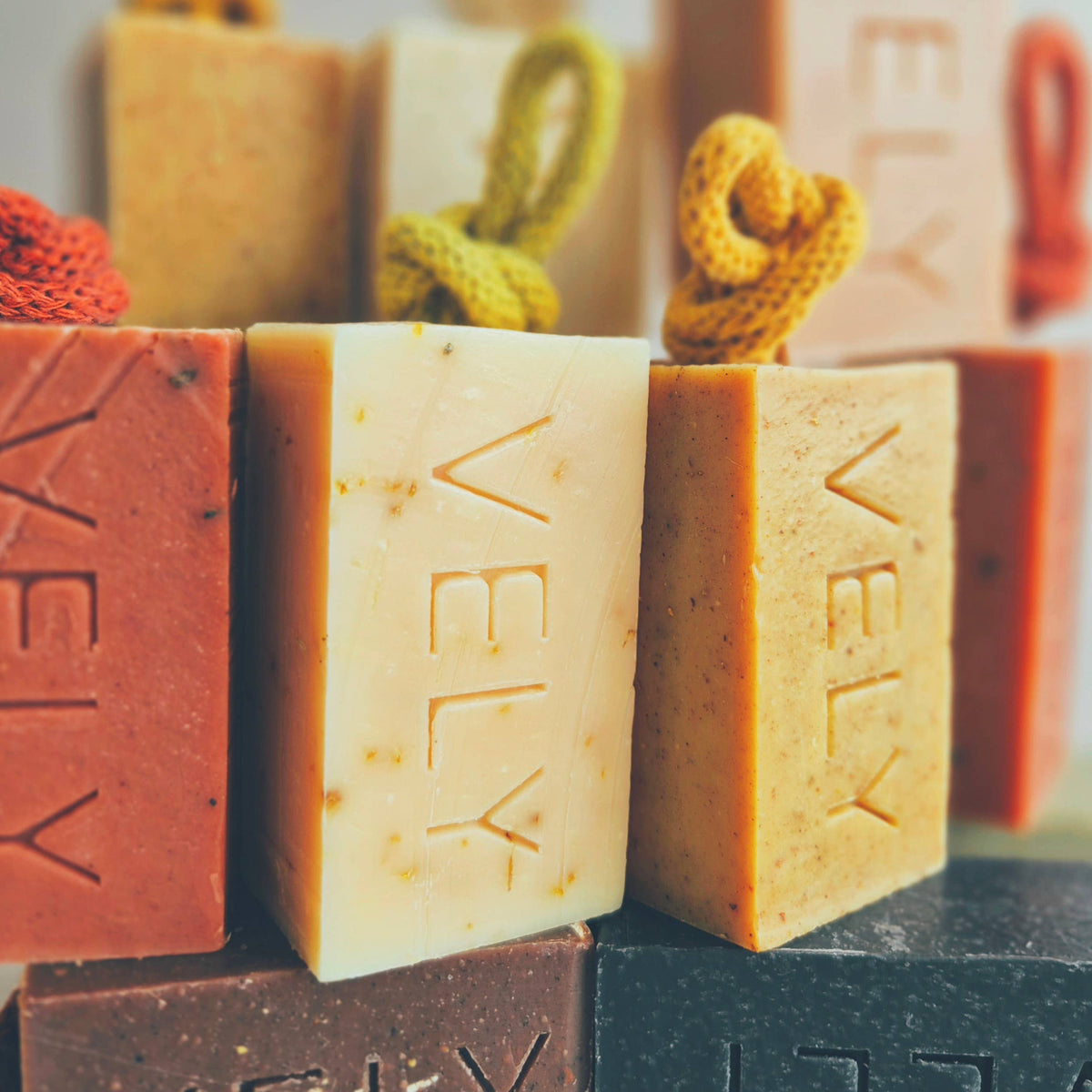 Handmade Soap On A Rope "Orange Kiss"