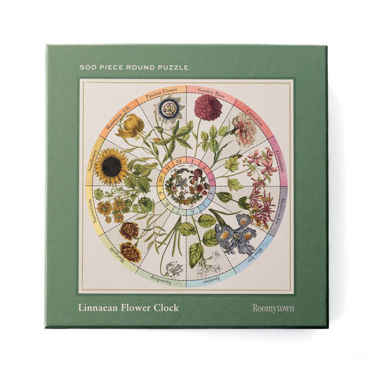 Flower Clock - 500 Piece Jigsaw Puzzle