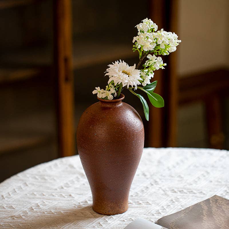 Handmade Stoneware Brown Vase II
