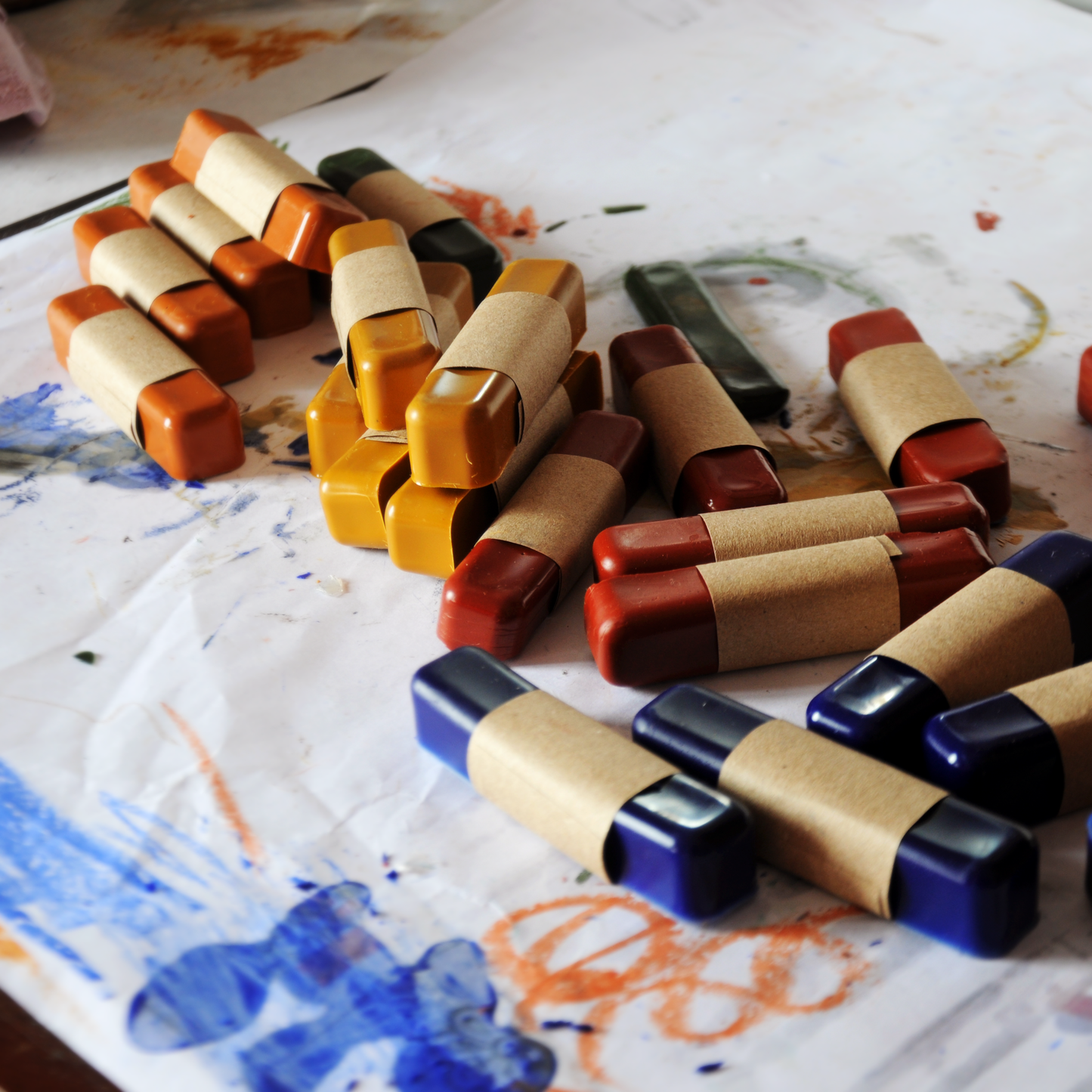 All Natural Handmade Beeswax Oil Pastels - Set of 8