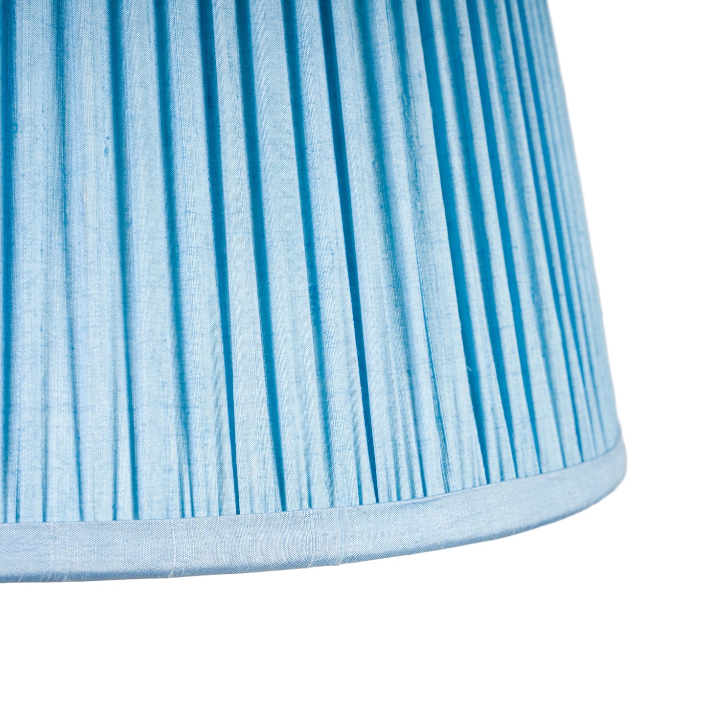 18" Natural Dyed Silk Dupion Lampshade - Blue