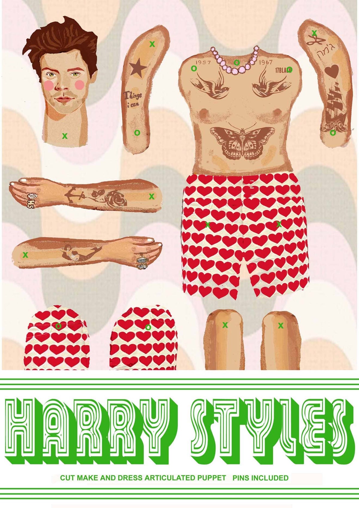 Cut & Make Paper Puppet - Pop Idol Harry Styles