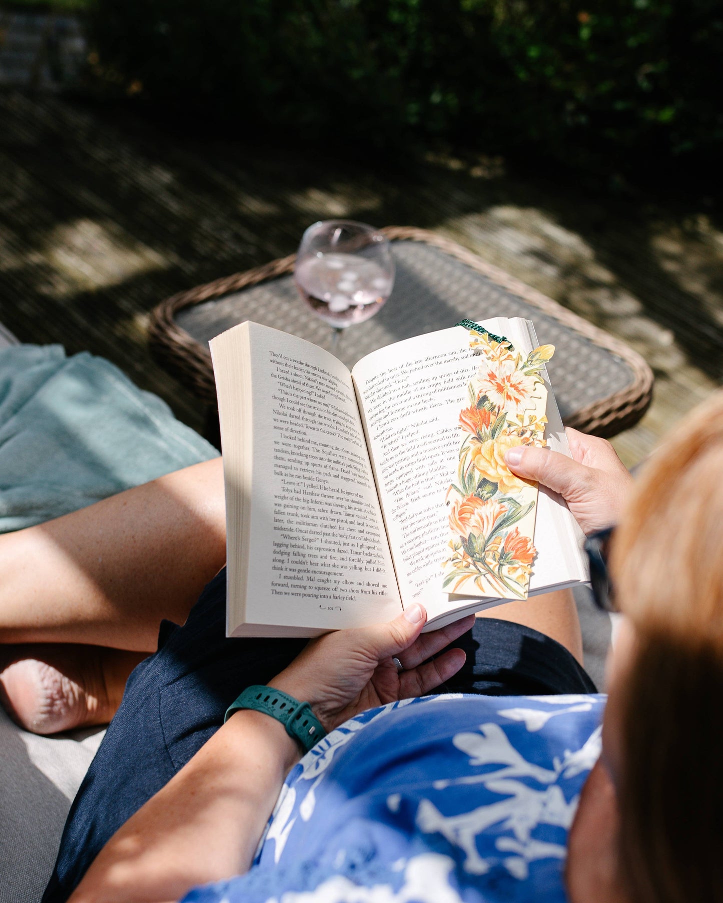 Mixed Flowers Bookmark Card