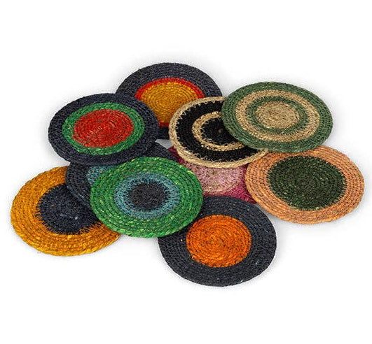 Seagrass Coaster - Midnight Blue / Rust: 4