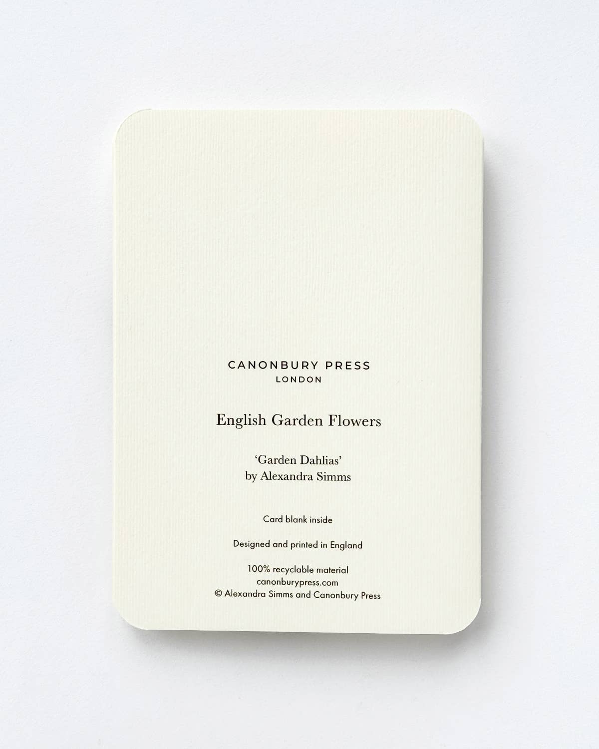 Garden Dahlias Greeting Card