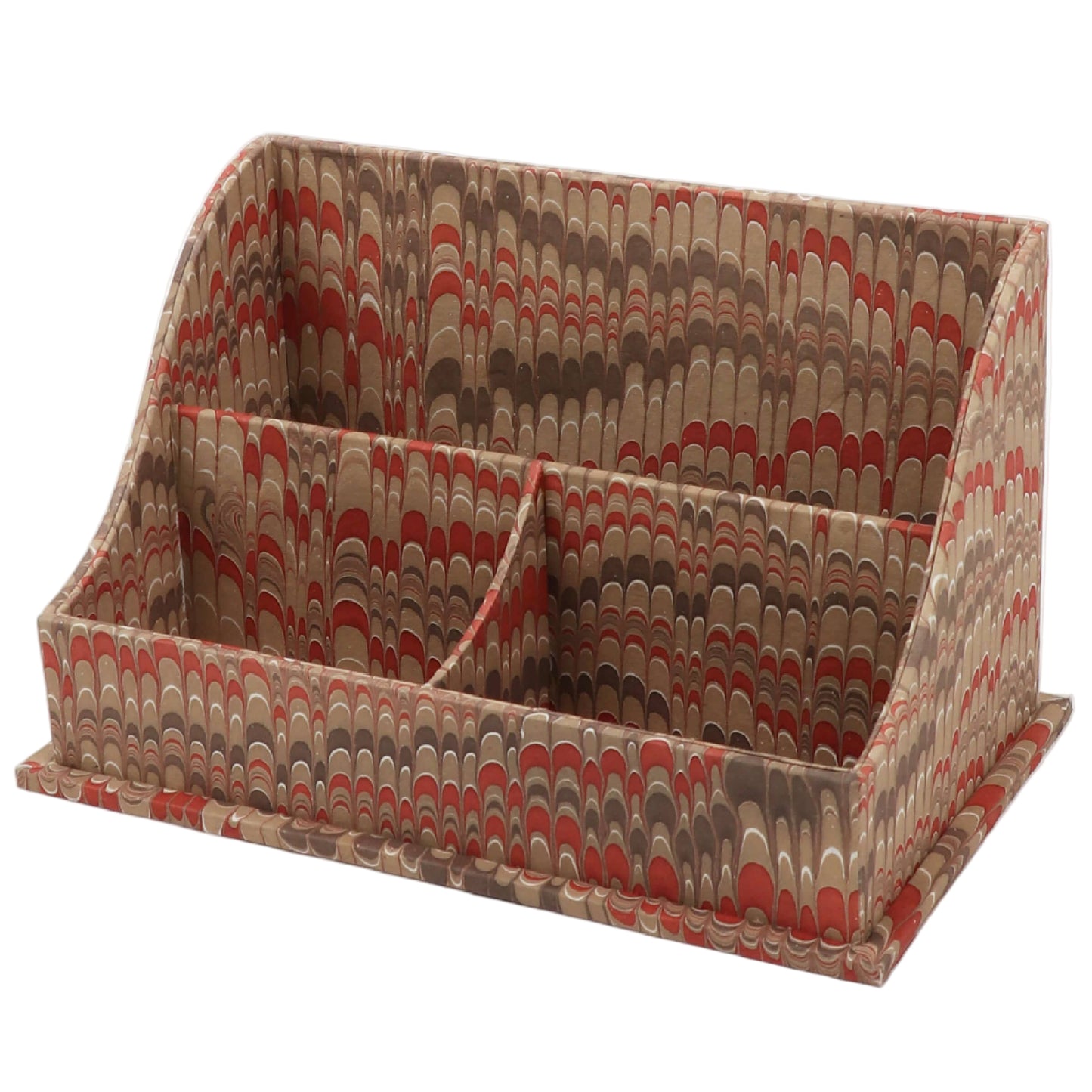 Marbled Wave Letter Sorter: Mountains Ochre