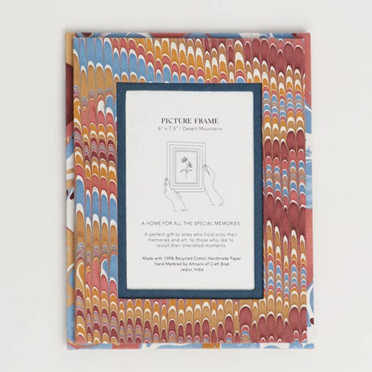 Marbled Picture Frame: Desert Mountain