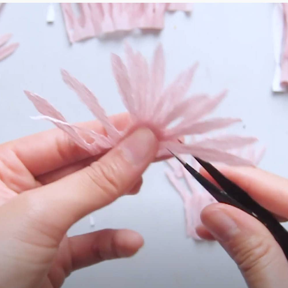 Make Your Own Crepe Paper Chrysanthemum Flower