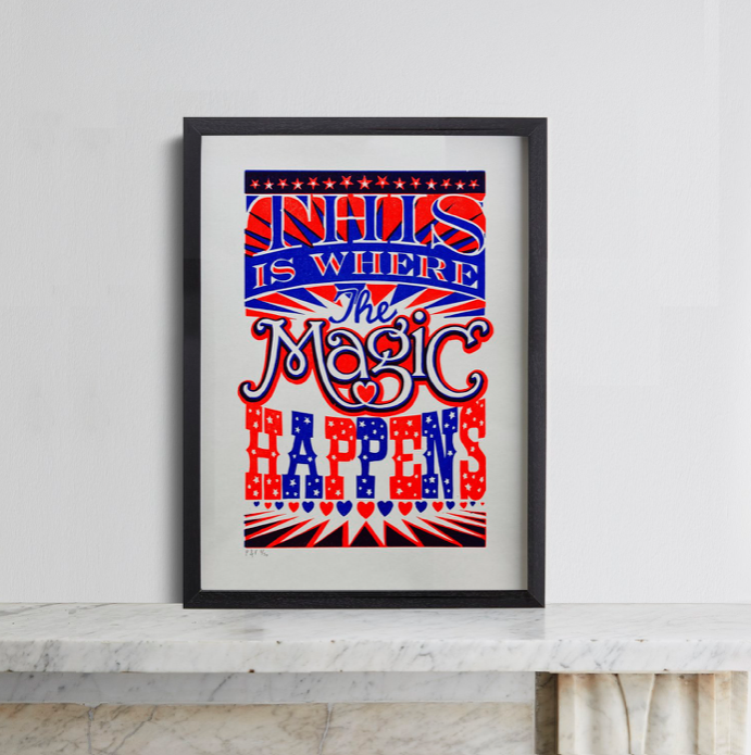 Magic Linocut Print
