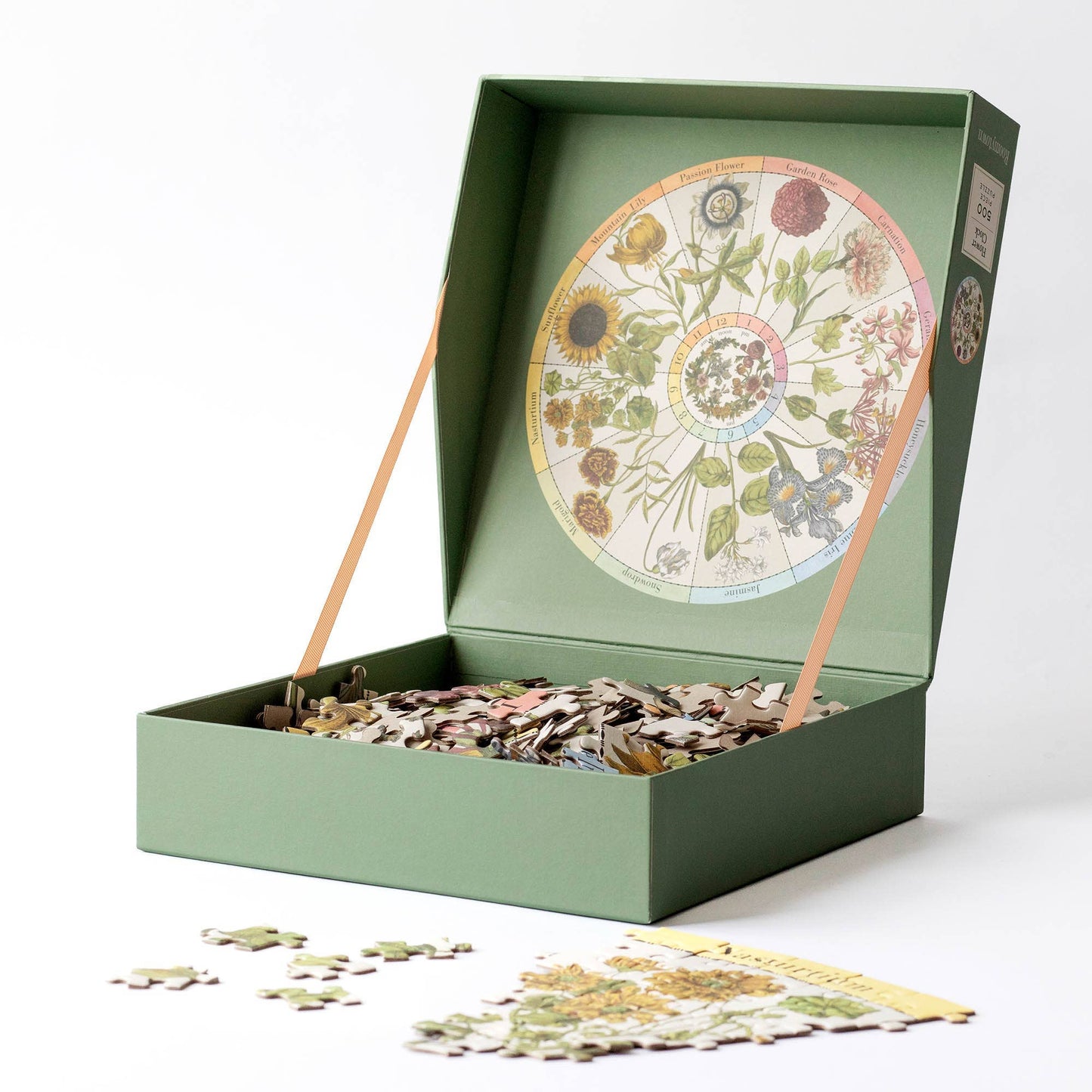 Flower Clock - 500 Piece Jigsaw Puzzle