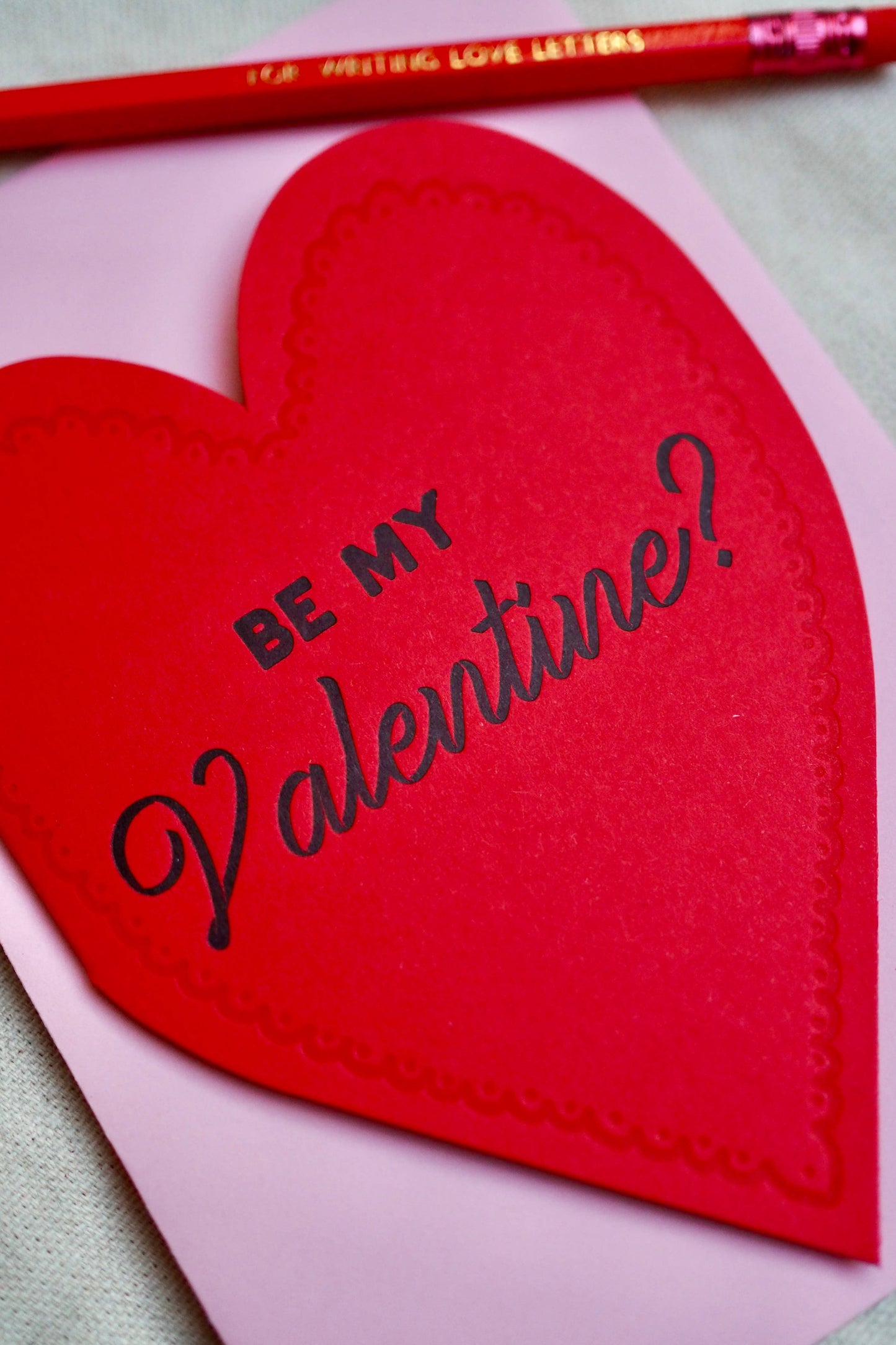 'Be My Valentine' Heart Card