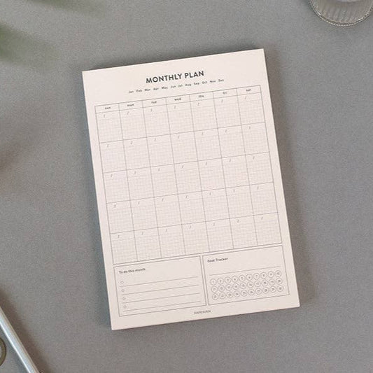 A5 Monthly Planner Notepad
