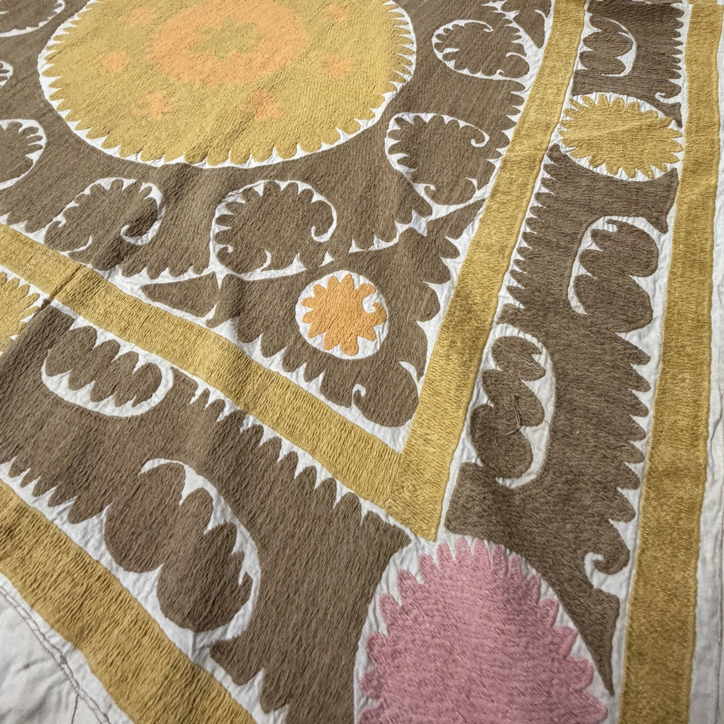 Handmade Vintage Suzani Throw