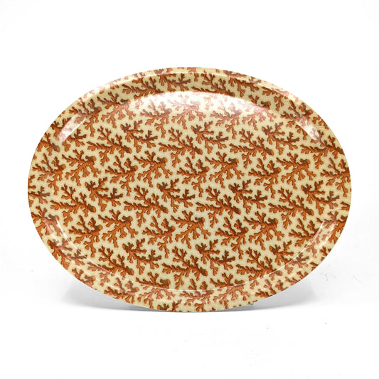 Oval Birchwood Tray - Seaweed