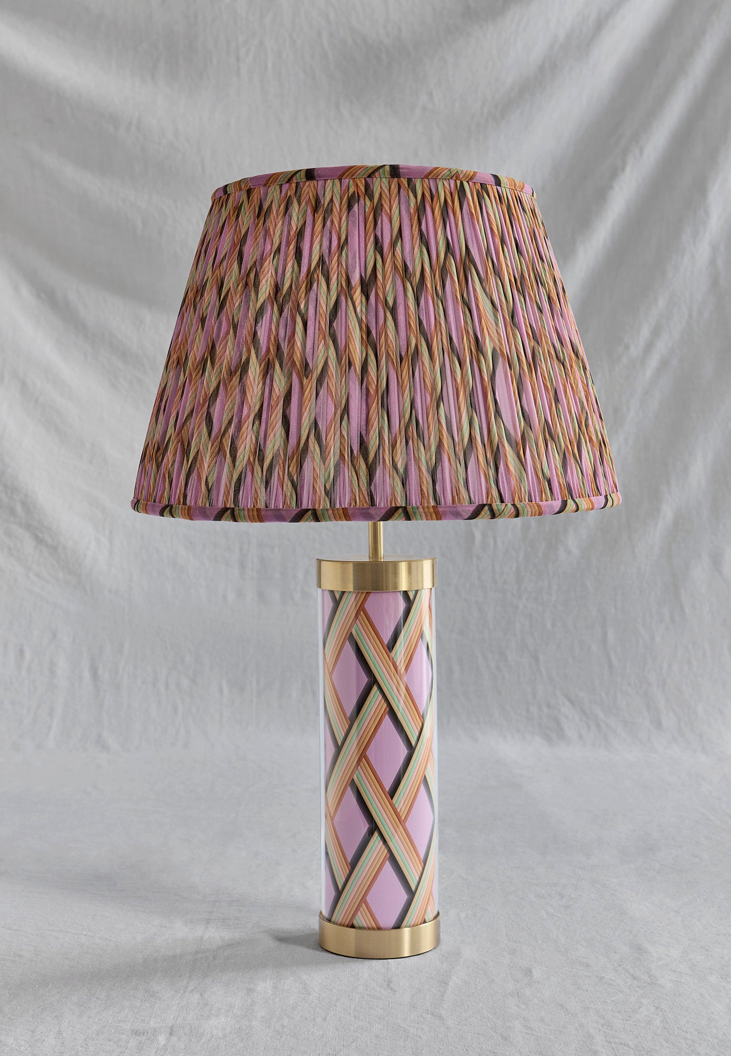 Mauve table shops lamp