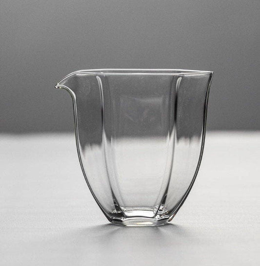 Handmade Hexagon Glass Pitcher: Small