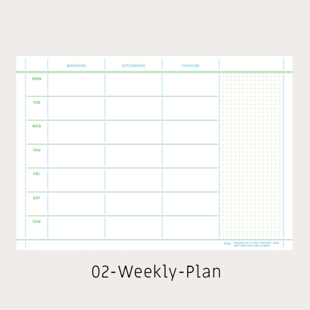 Paperian Flat A5 'Weekly' To-Do Notepad
