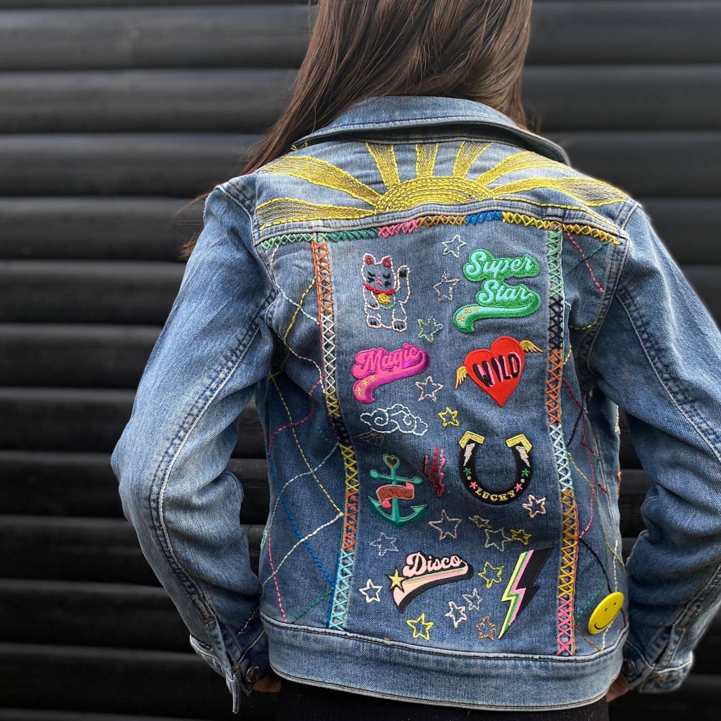 Embroidered Wally Dog Iron-on Patch