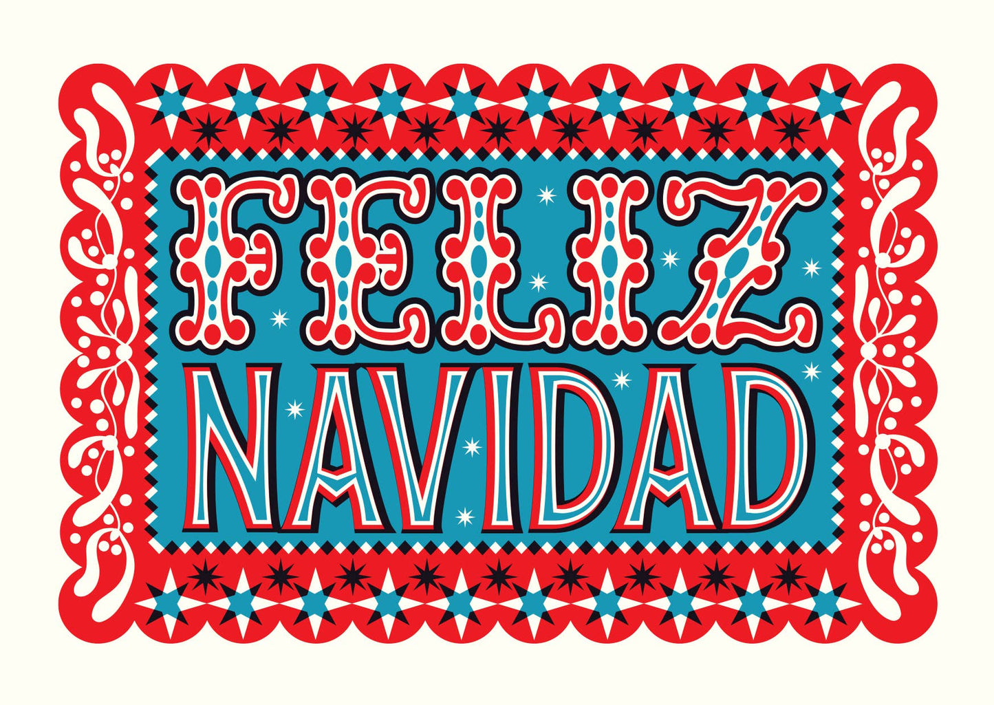 Pack of 10  Cards – Feliz Navidad / Season’s Greetings