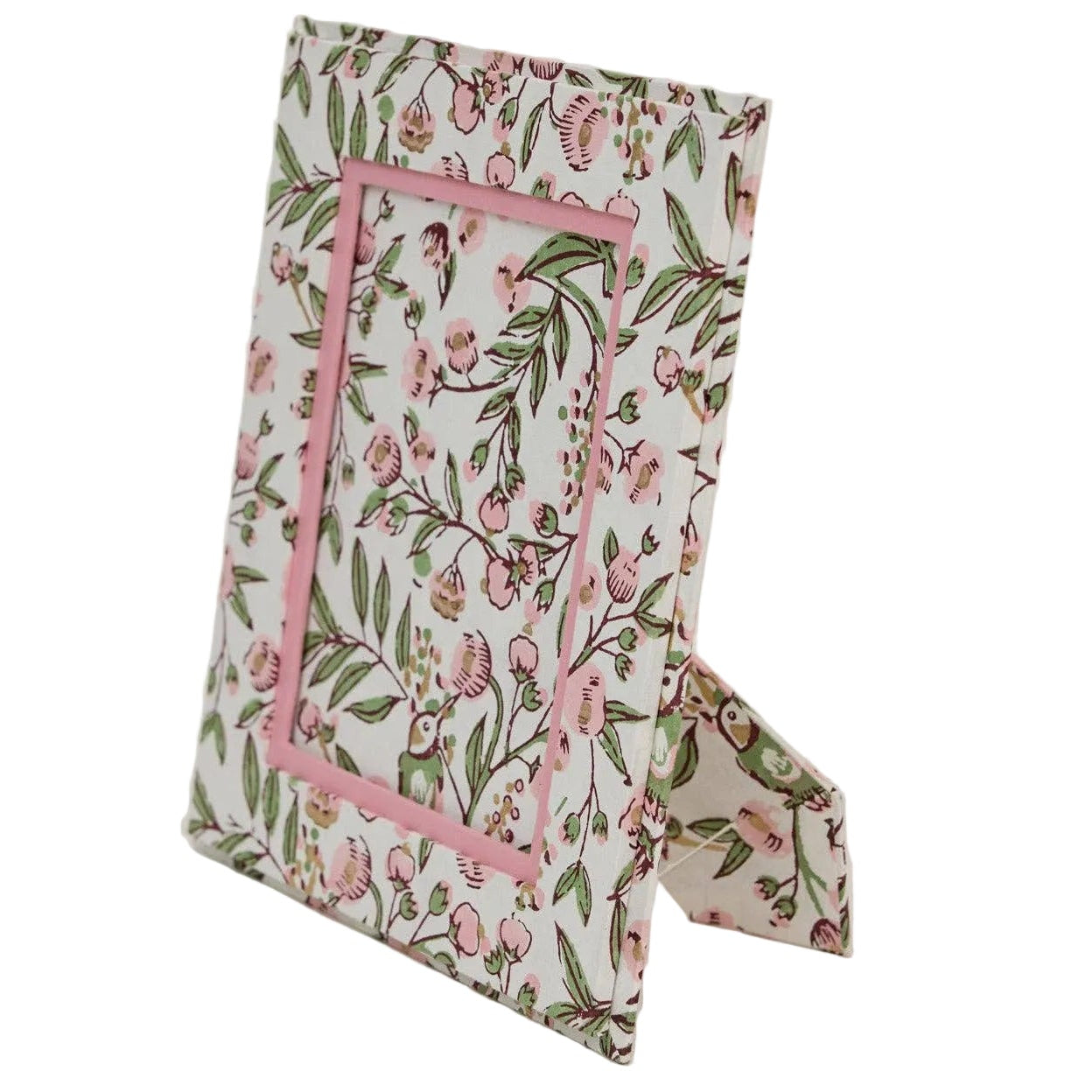 Block Printed Picture Frame - Song Birds