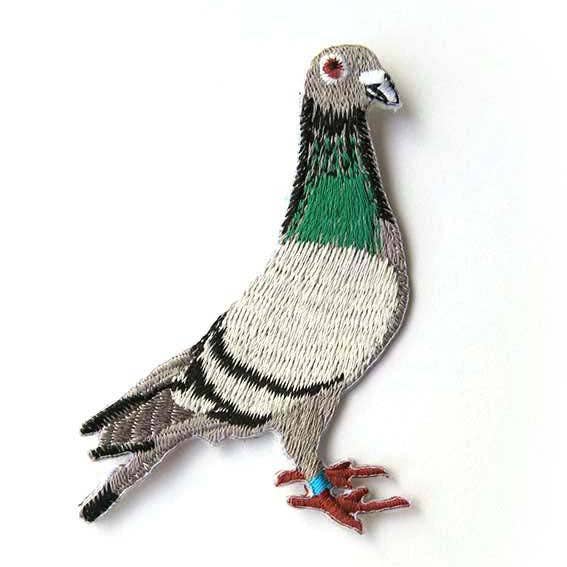 Embroidered Pigeon Iron-on Patch