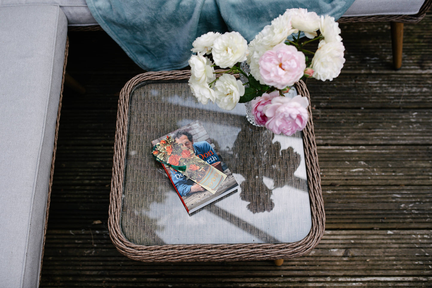 Potted Roses Bookmark Card