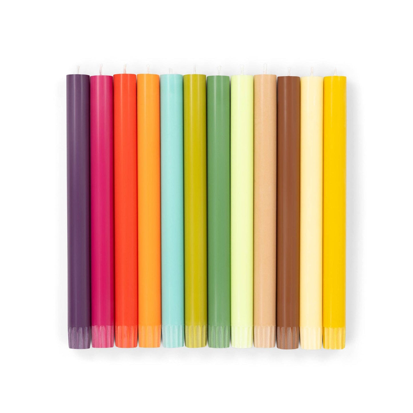 Bunting Yellow Dinner Candles - Pack of 6