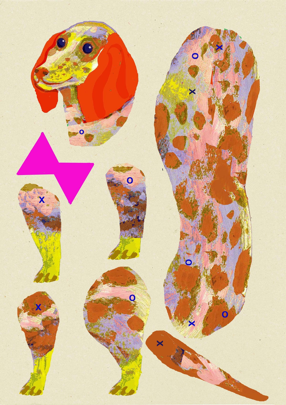 Cut & Make Paper Dachshund Puppet