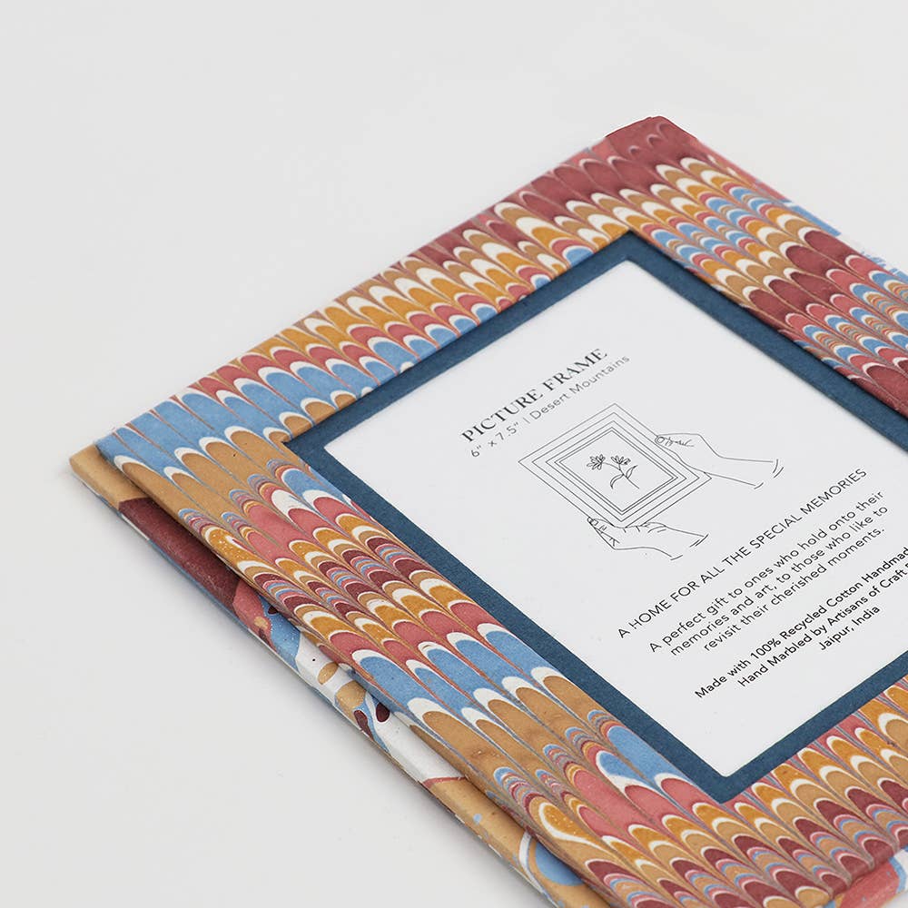 Marbled Picture Frame: Desert Mountain