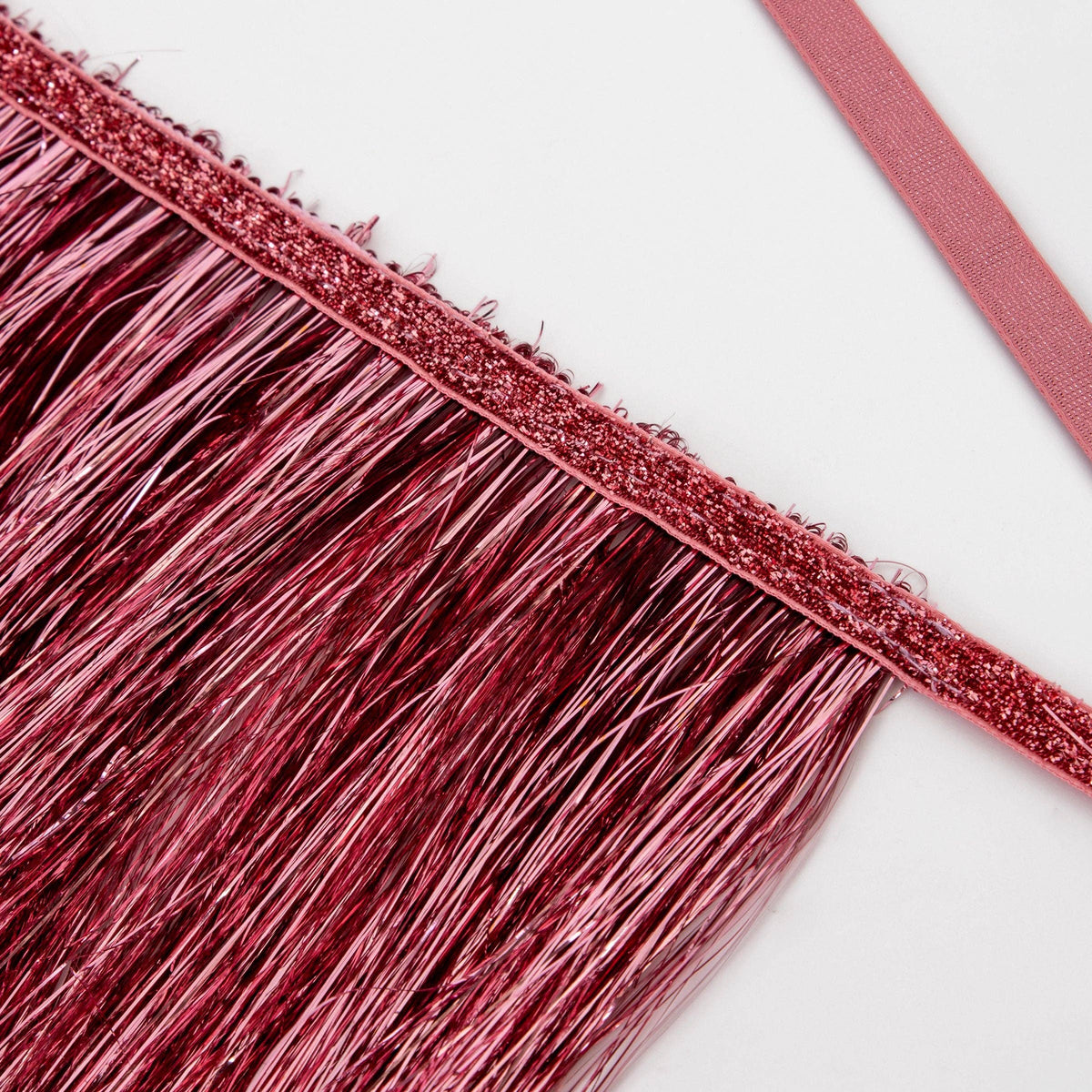 Pink Tinsel Fringe Garland - 6ft