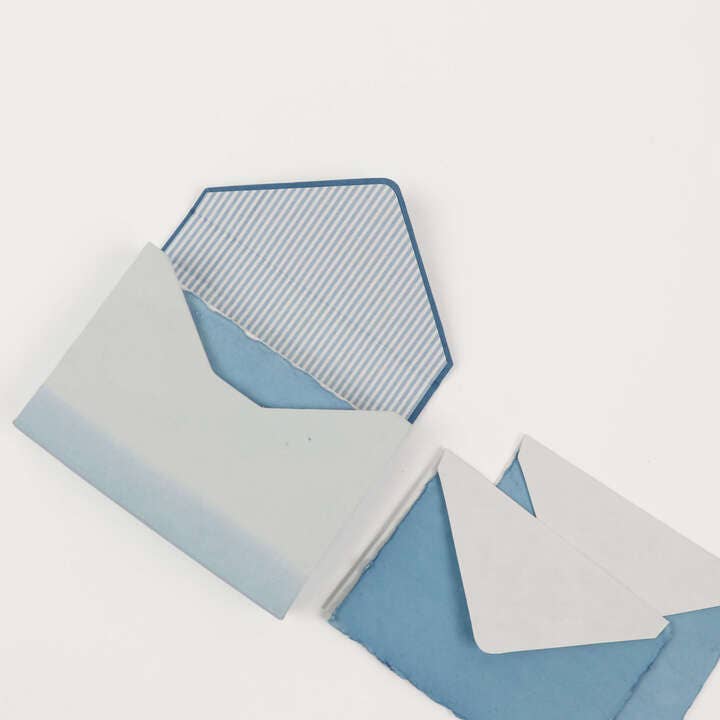 Naturally Dyed Keepsake Note Card Box Set -  Indigo