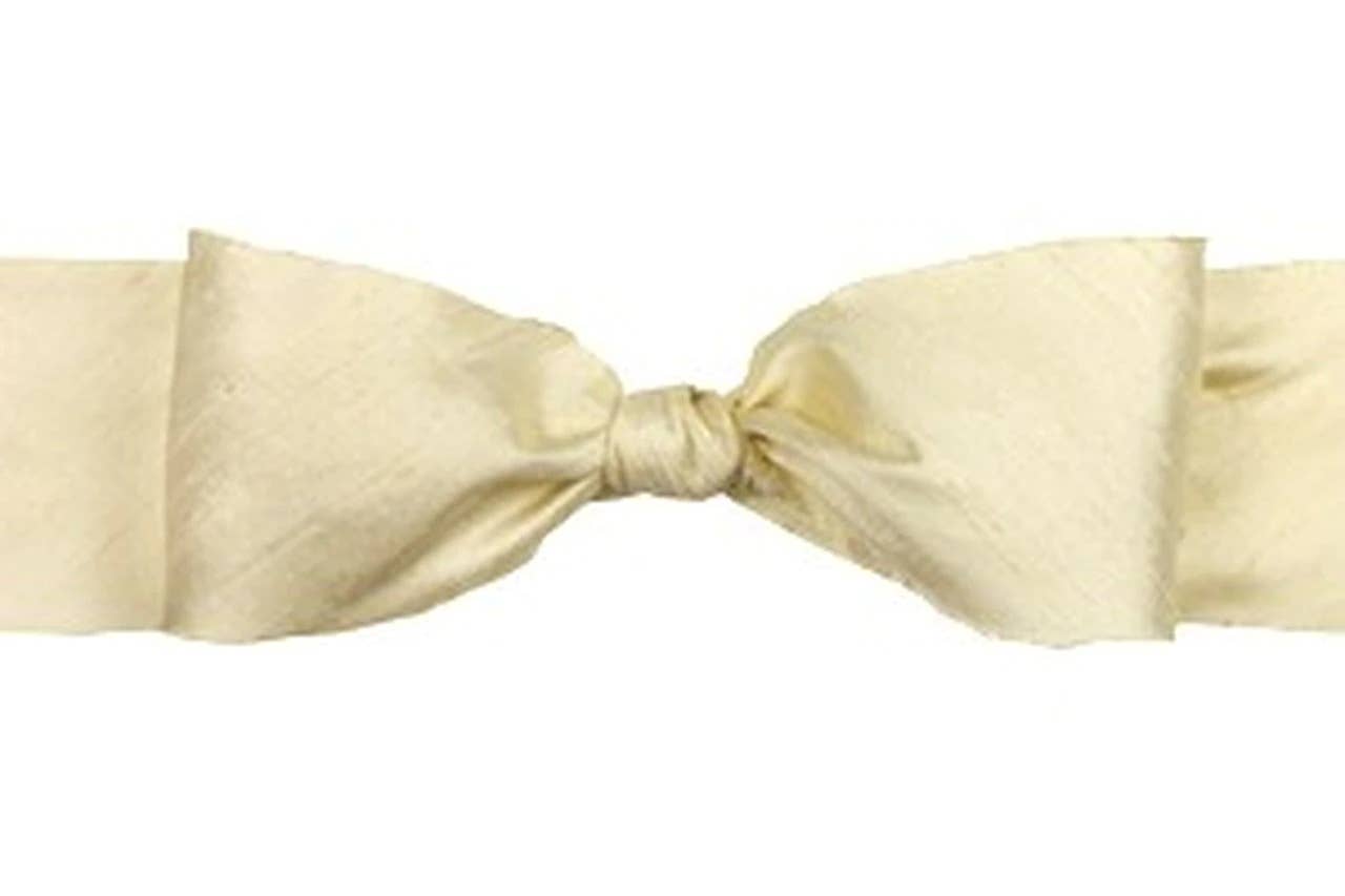 Dupion Silk Ribbon 5m - French Vanilla