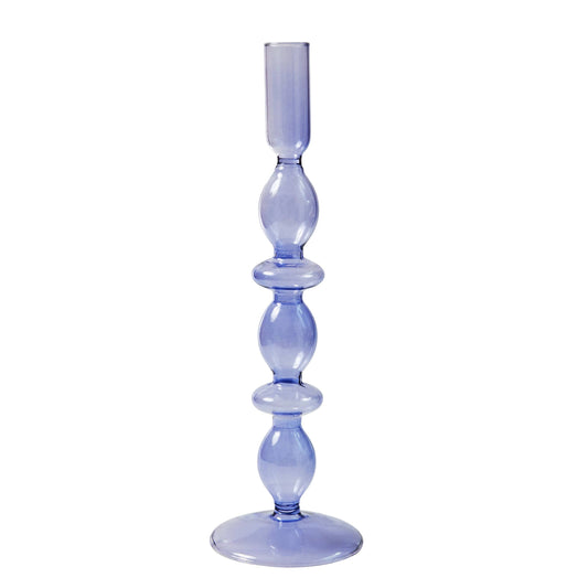 Glass Candlestick - Lilac