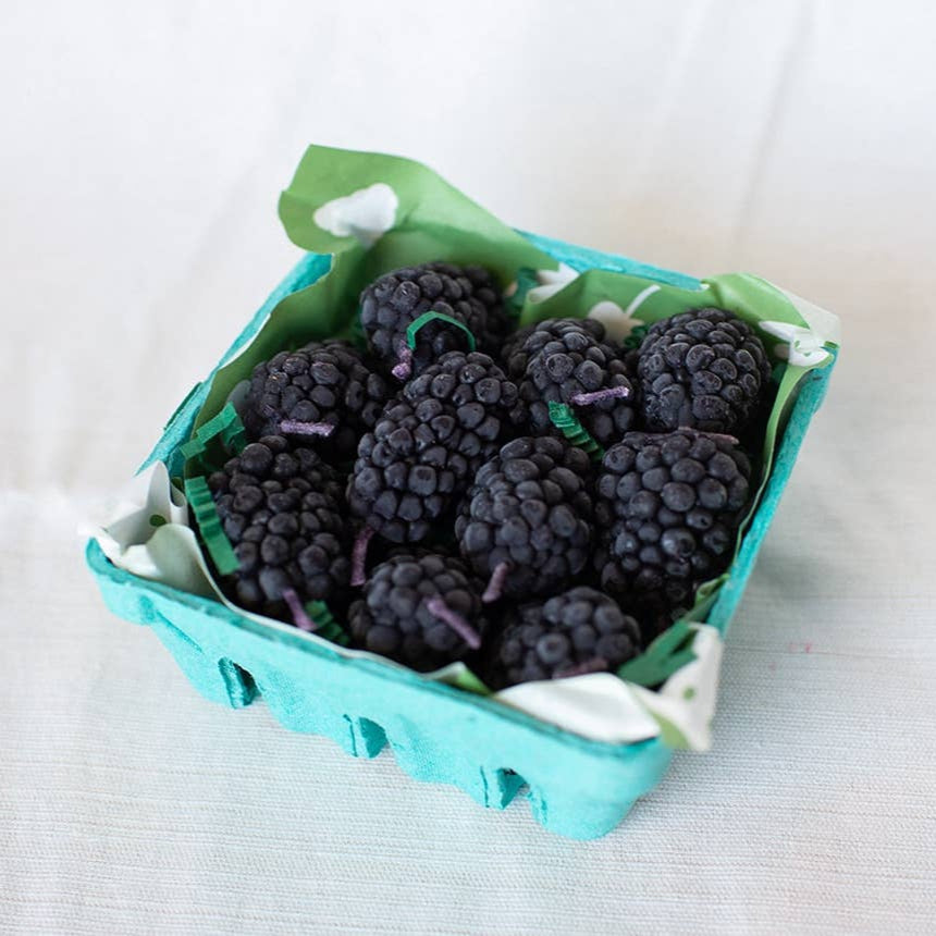 Blackberry Beeswax Birthday Candles - 10
