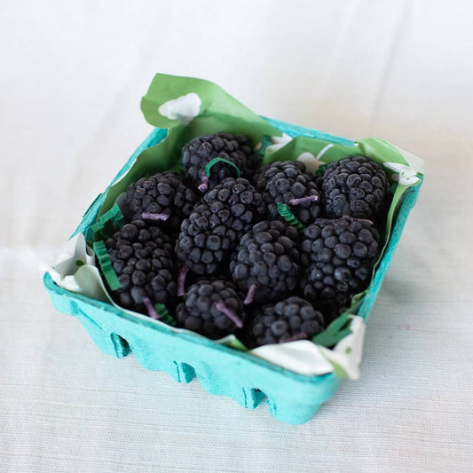 Blackberry Beeswax Birthday Candles - 10