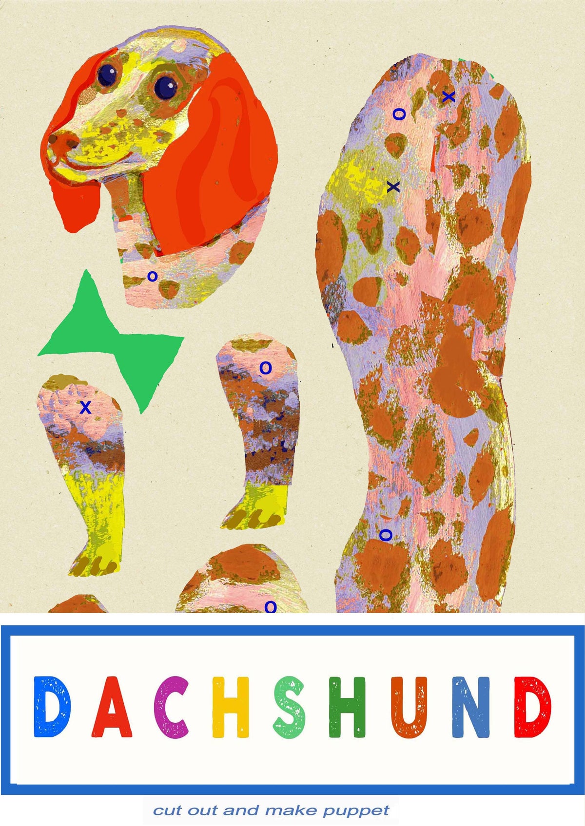 Cut & Make Paper Dachshund Puppet
