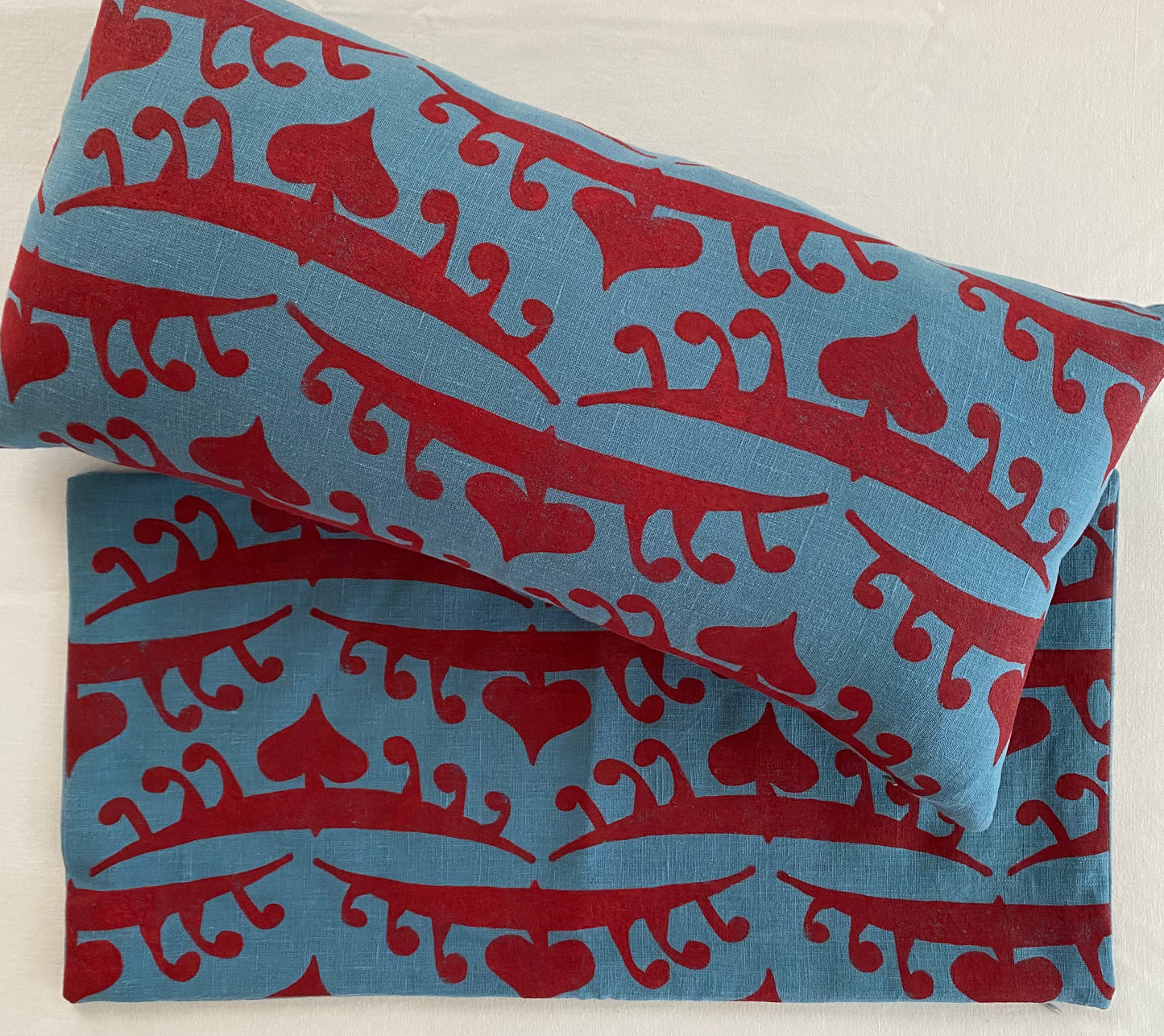 Handblock Print Linen Cushion