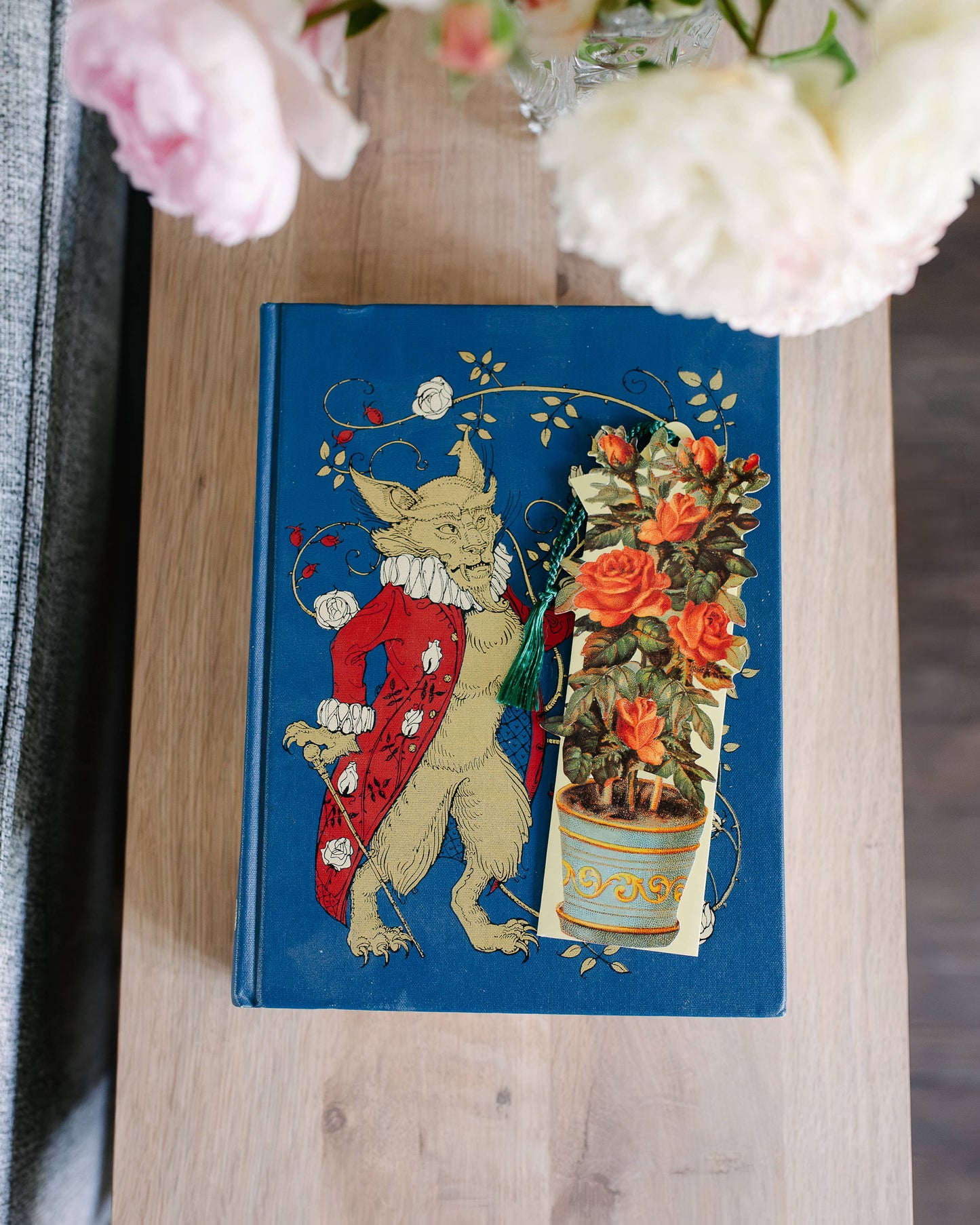 Potted Roses Bookmark Card
