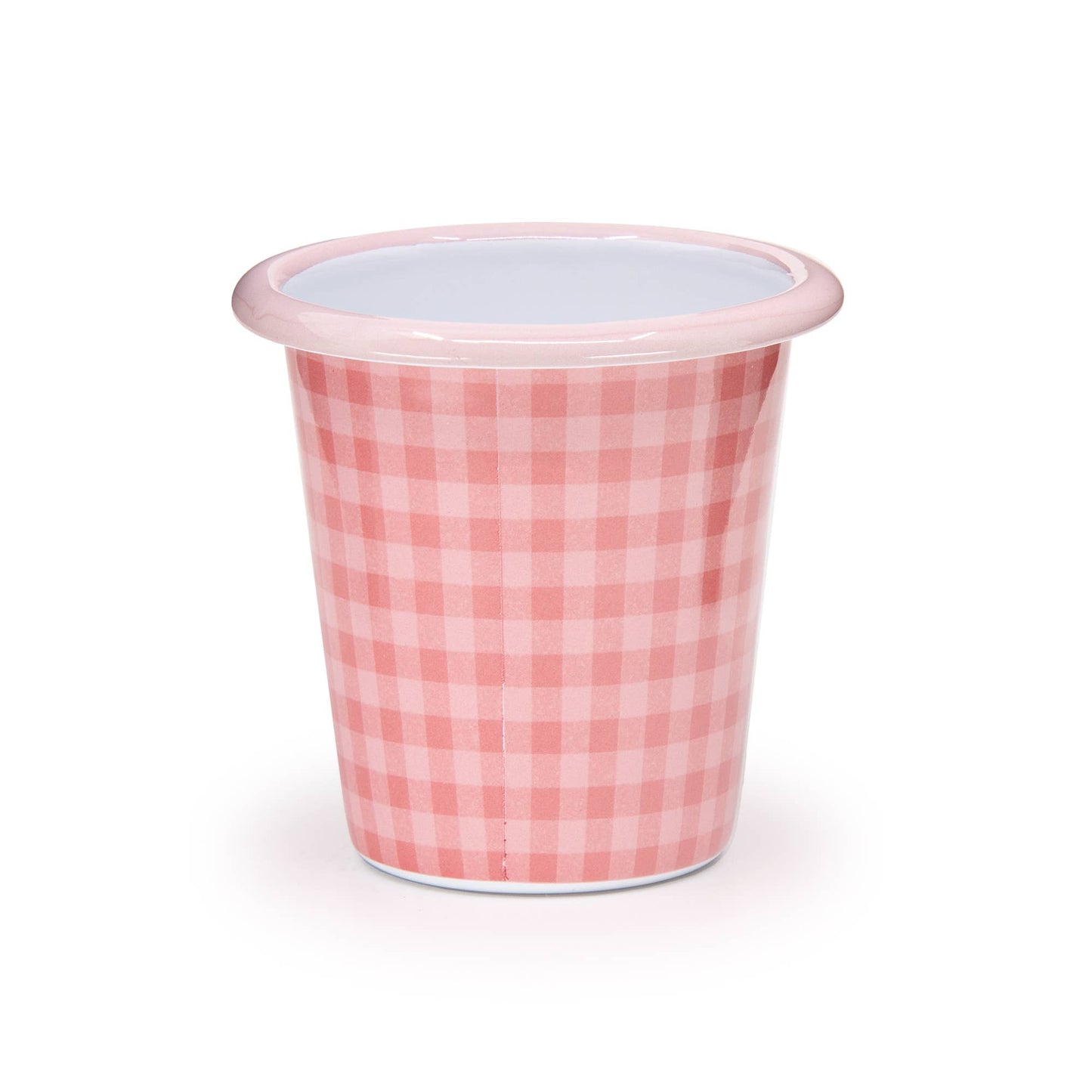 Max Humphrey x CCH Plaid Enamelware Tumbler: Blue