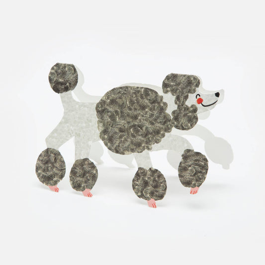 The Poodle Cut-Out Greeting Card