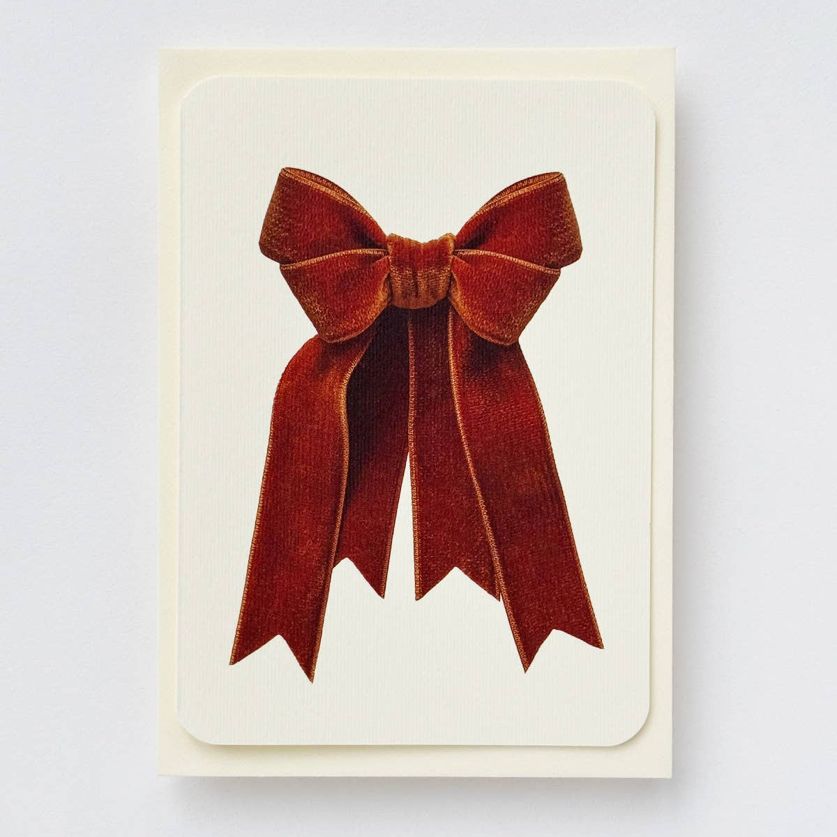 Velvet Bow Greeting Card