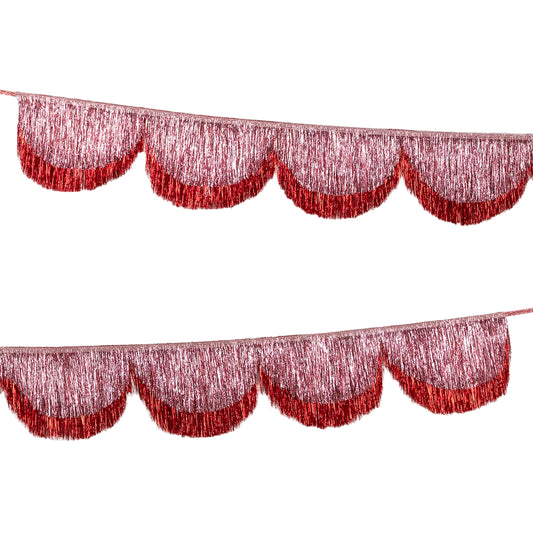 Pink Tinsel Party Garland - 6ft
