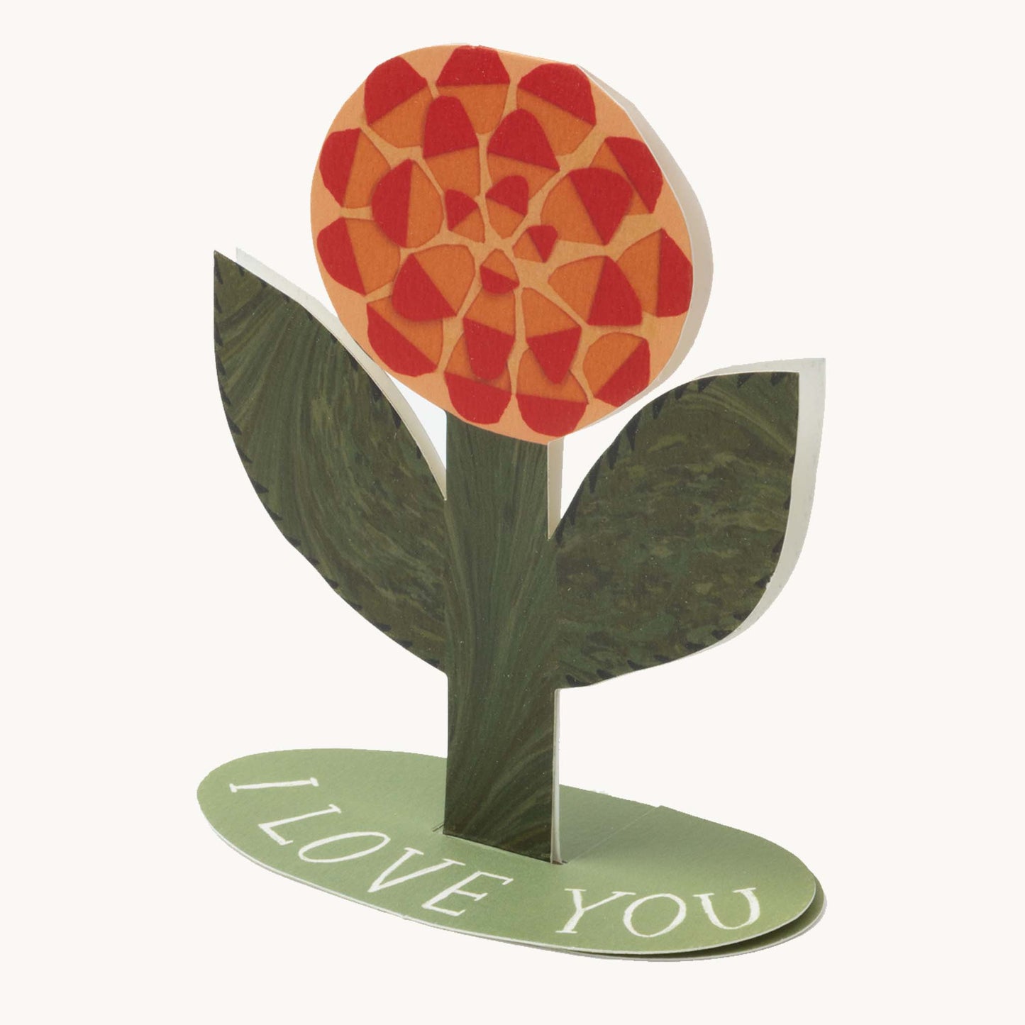 'I Love You' Rose Stand-Up Card