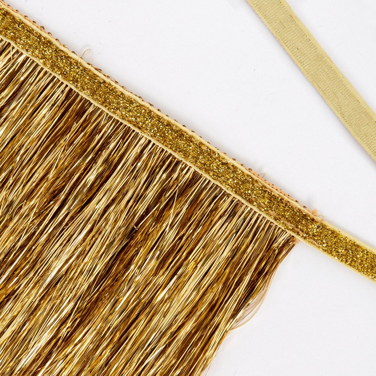 Gold Tinsel Fringe Garland - 6ft