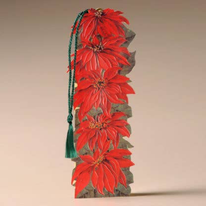 Pointsettias Bookmark Card