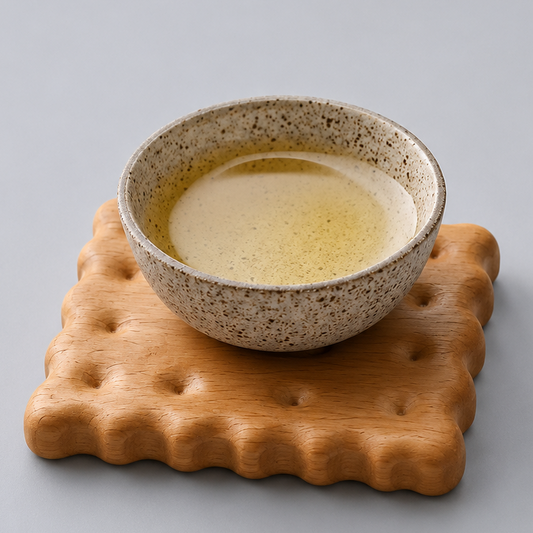 Square Wooden Biscuit Coaster: Beech